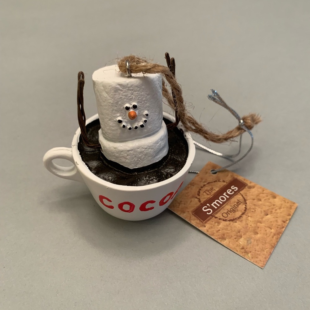 NWT The S’mores Original Marshmallow & Hot Cocoa Ornament for Christmas Tree
